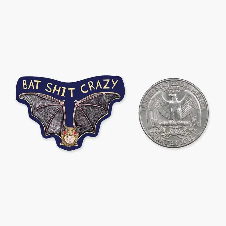 Mini Sticker- Bat Shit Crazy