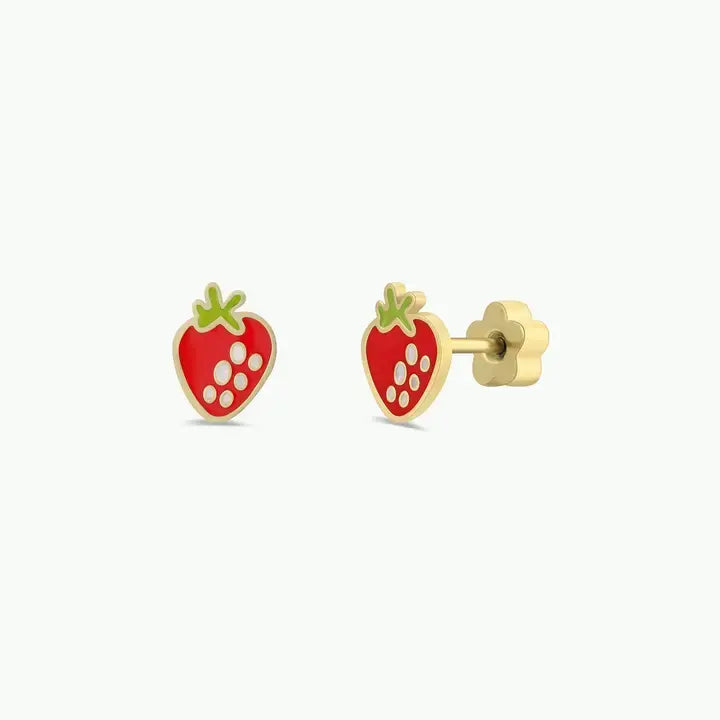 Kids Earrings: Strawberry