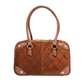Meredith Med-Chocolate Diamond Suede-AG