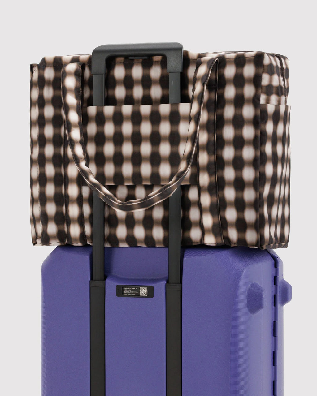 Cloud Carry-on - Blurred Gingham Brown