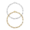 Med. Paperclip Chain Bracelet- 7in- Stainless