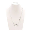 Ashley Necklace w/ Piper Carabiner - Silver