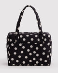 Cloud Carry-on - Black and Cream Polka Dot
