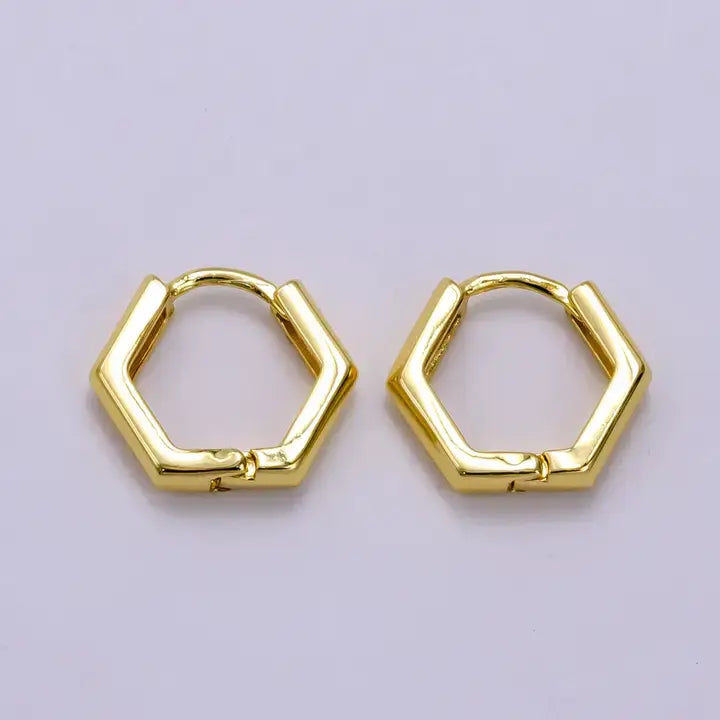 Hexagon Huggie- GF
