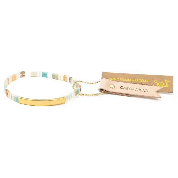 Good Karma One of a Kind- Mint/Peach/Gold