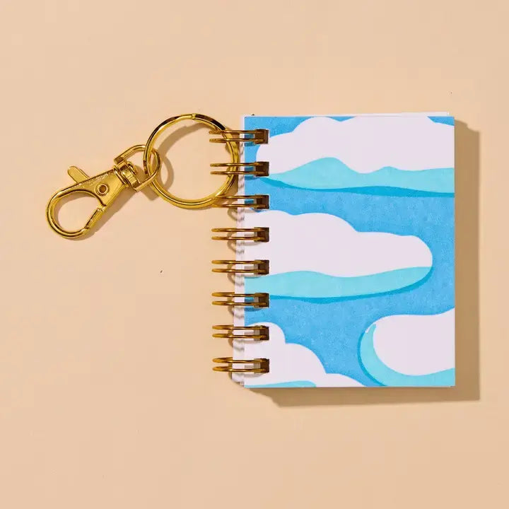 Mini Notebook Charm- Clouds and Sky