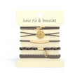 Hair Tie Bracelets- Taupe