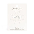 Stainless Steel Adjustable Wave Toe Ring