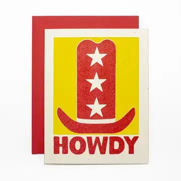 Howdy Hat Card