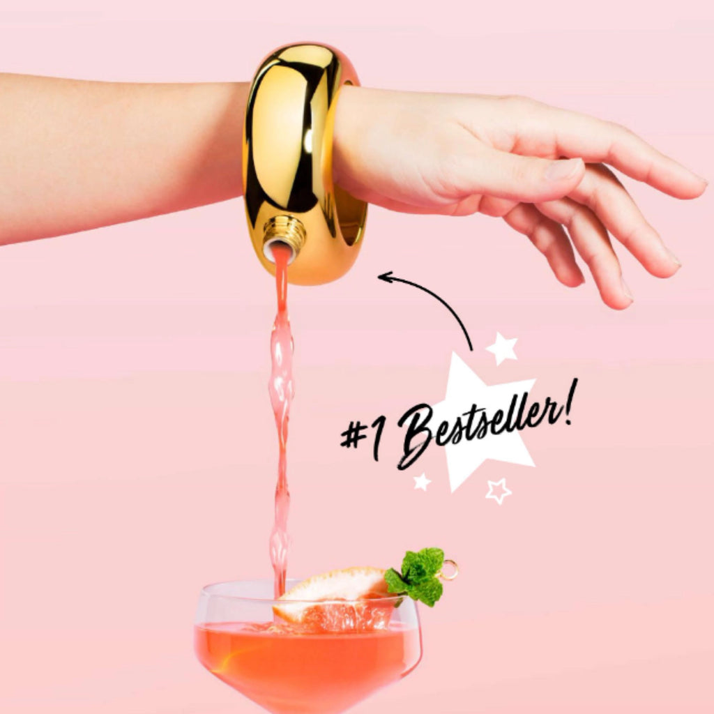 Gold Bangle Flask 3oz