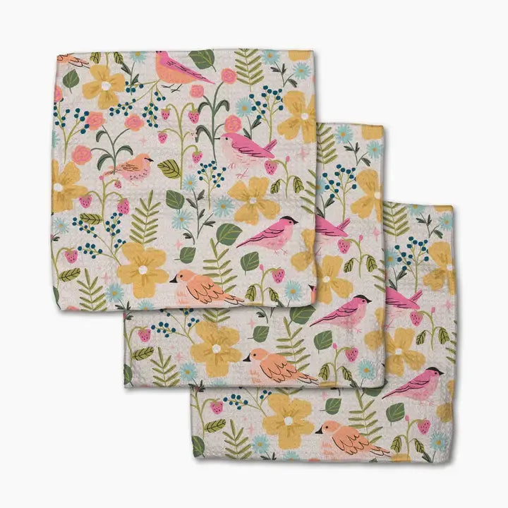 Dishcloth Set- Summer Songbirds
