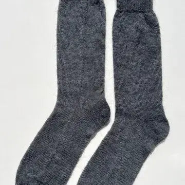 Mohair Veil Socks- Charcoal