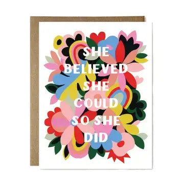 She Believed Card