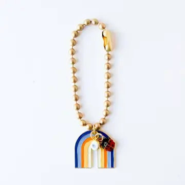 Rainbow Bag Charm - Blue