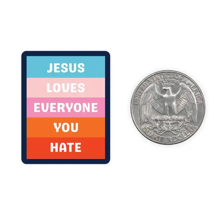 Mini Sticker- Jesus Loves