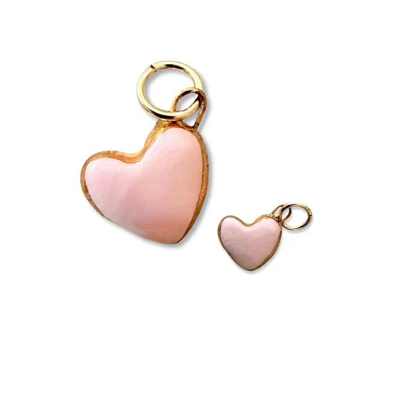 Heart Charm- Small Pink
