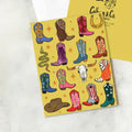 Howdy Cowgirl! Western Boots Greeting Card