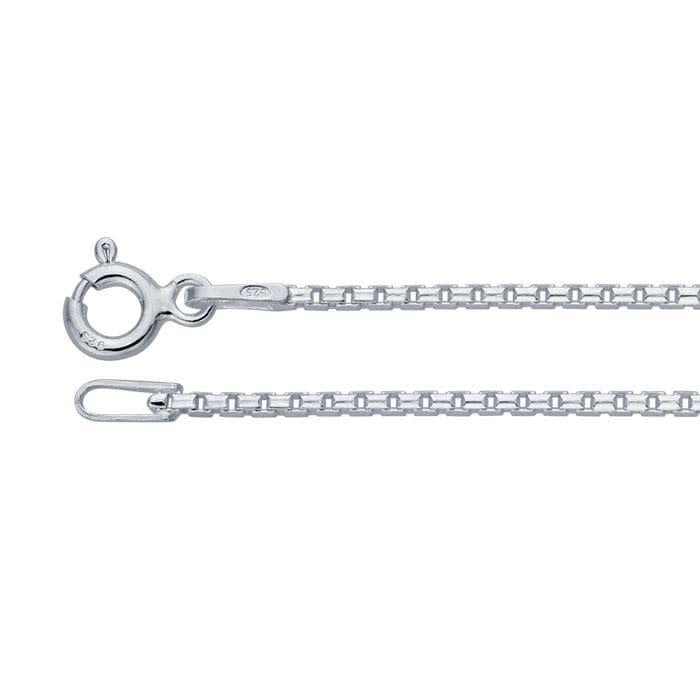 Sterling Box Chain 1.3mm- 18"