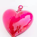 Blown Glass Heart - Pink - Large