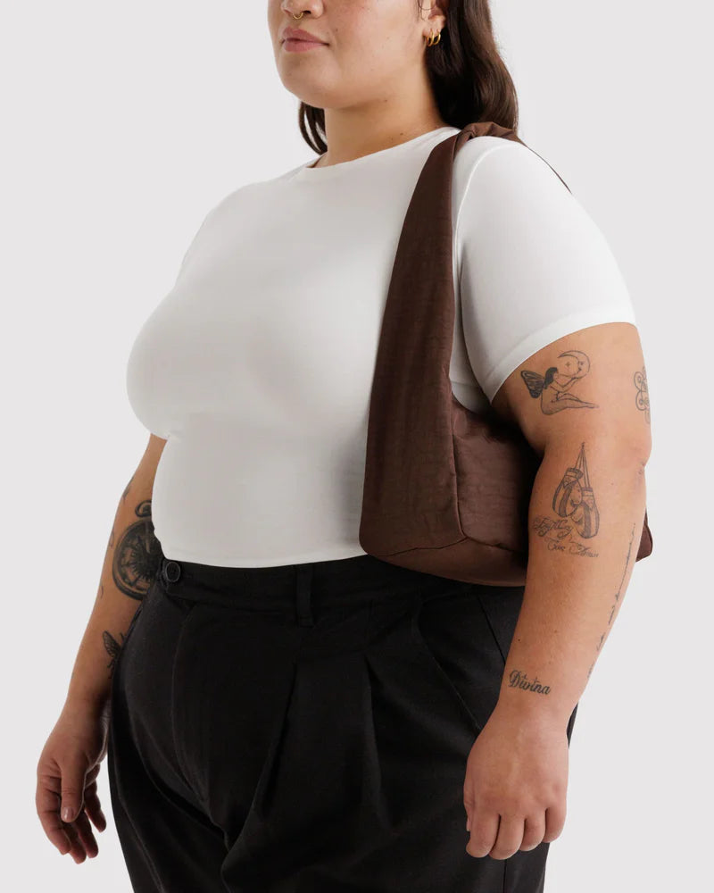 Small Nylon Meringue Bag- Coffee
