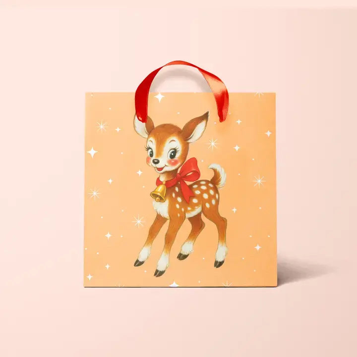 Retro Deer Gift Bag- Small