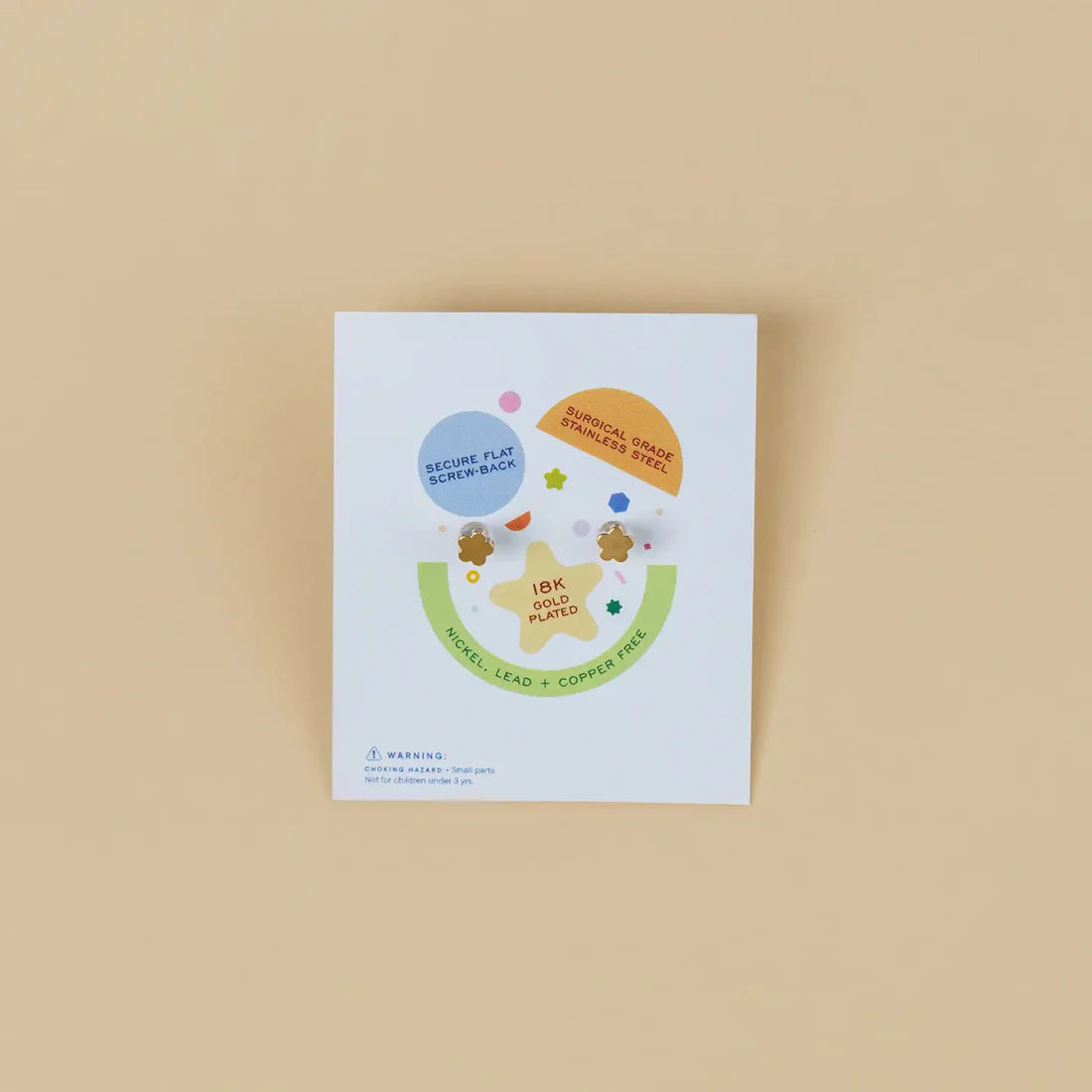 Kids Earrings: Orange