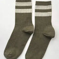 Her Varsity Socks- Fern