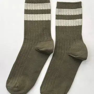 Her Varsity Socks- Fern