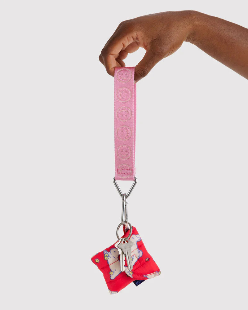 Logo Keychain- Pink Happy