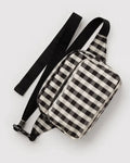 Fanny Pack - Black and Cream Gingham