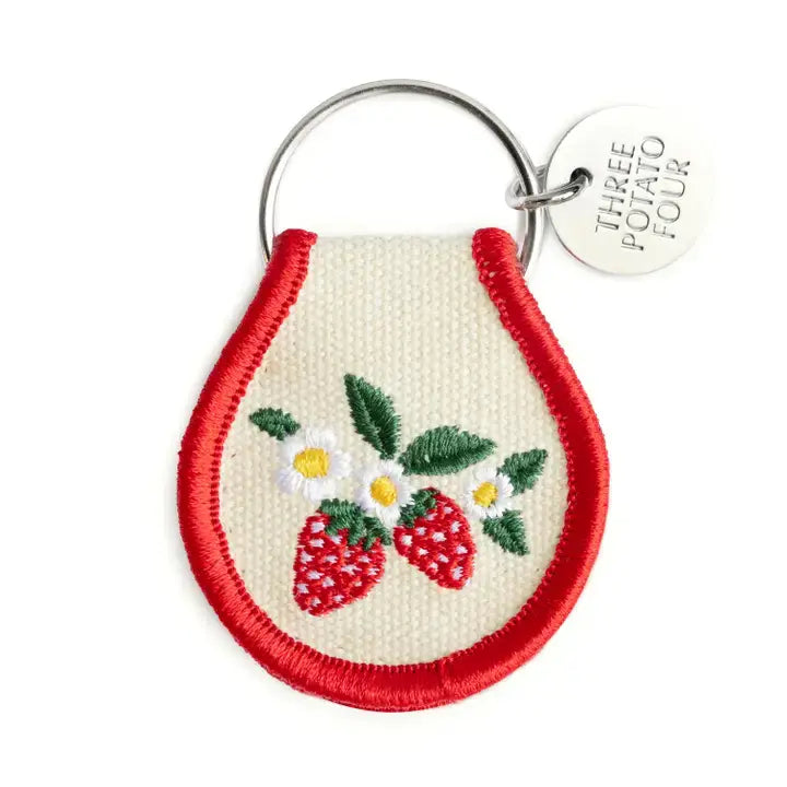 Patch Keychain- Strawberry Blossom