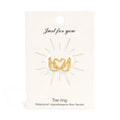 18K Gold Pvd Adjustable Heart Toe Ring