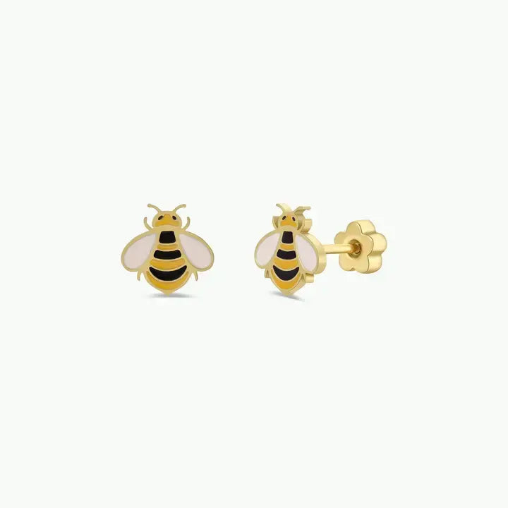 Kids Earrings: Bumble Bee