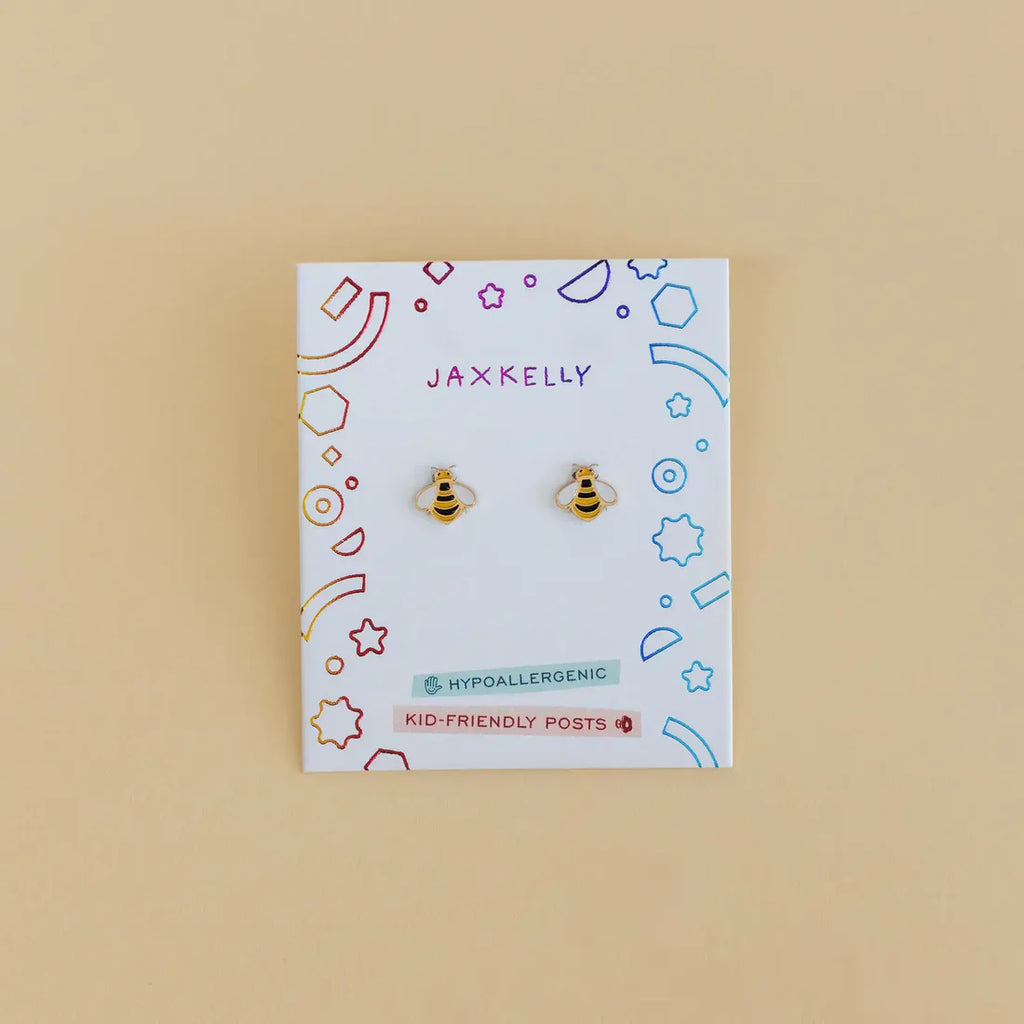 Kids Earrings: Bumble Bee