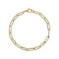 Paperclip Chain Bracelet- Gold