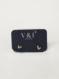Heart cz Stud- G