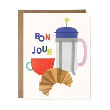 Bonjour French Breakfast Card