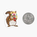 Mini Sticker- Mullet Squirrel