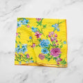 Garden Bloom Crinkle Cotton Scarf - Yellow