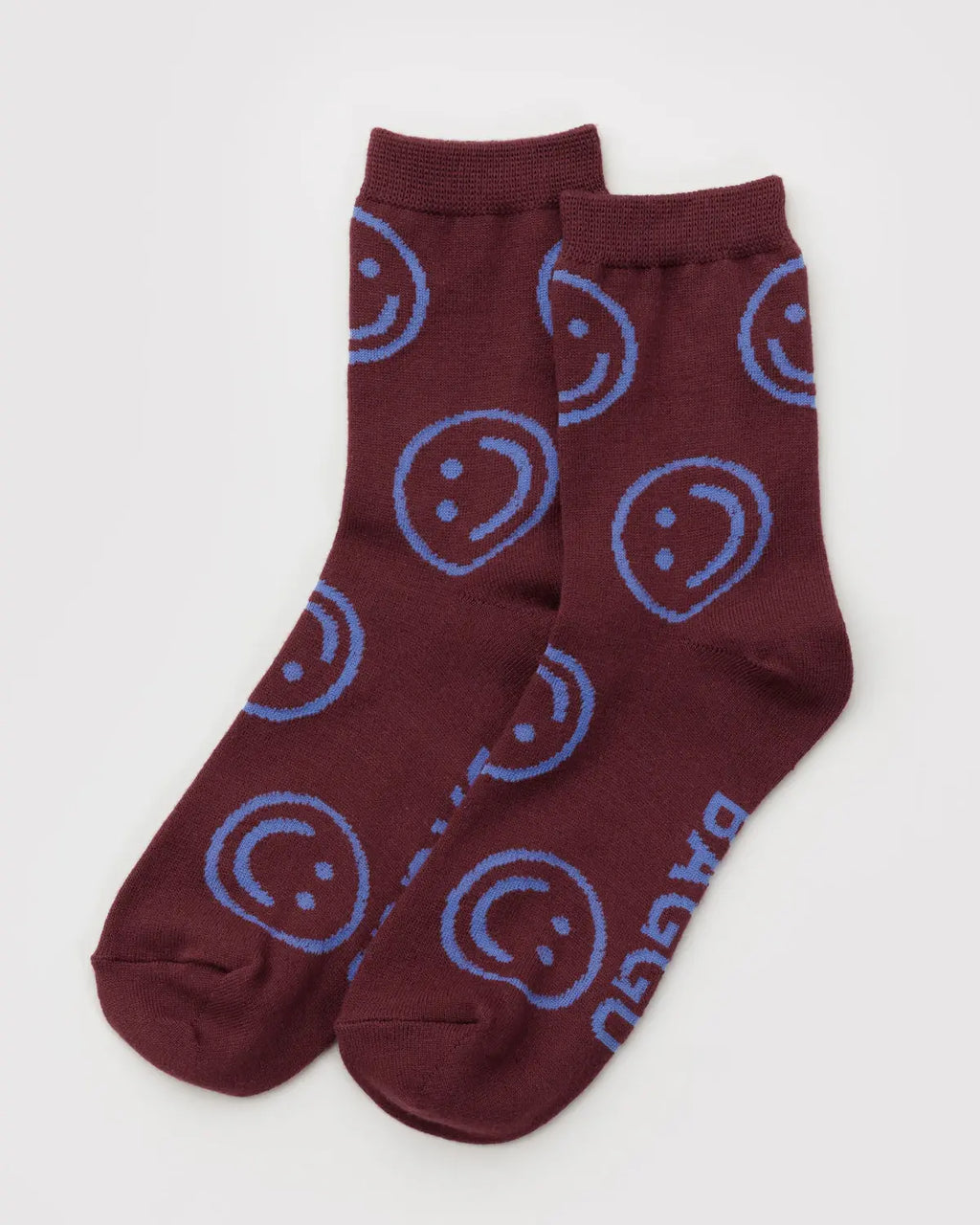 Crew Sock - Mahogany Happy
