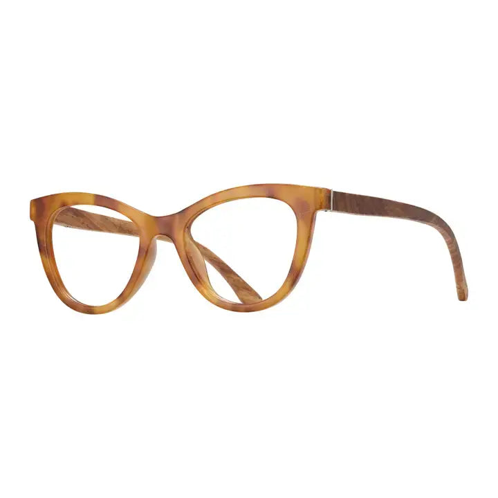 Lark - Brown Marble / Walnut Wood +0.00