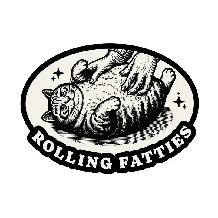 Fat Cat Feline Kitty Sticker