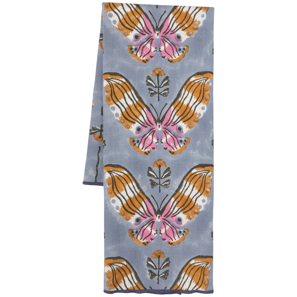 Aurora Block Print Dishtowel