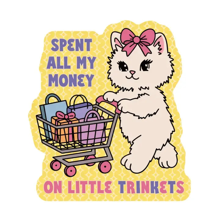 Adorable Trinket Kitty Sticker