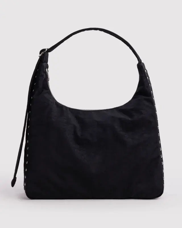 Nylon Shoulder Bag - Studs
