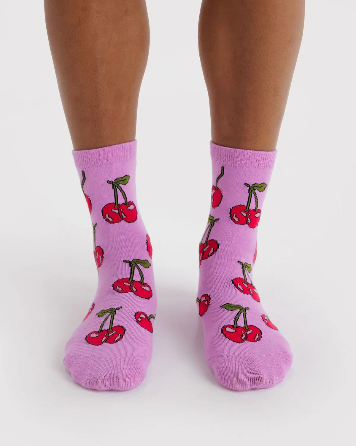 Baggu Crew Sock - Cherries