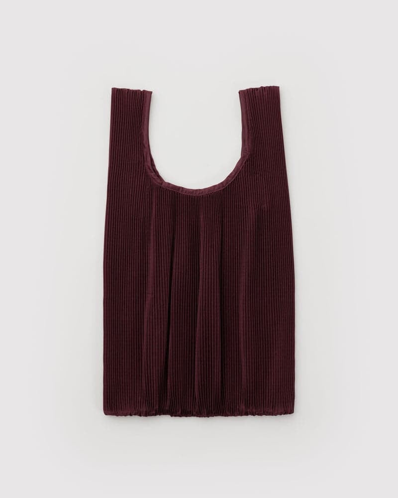 Pleated Baggu - Mahogany