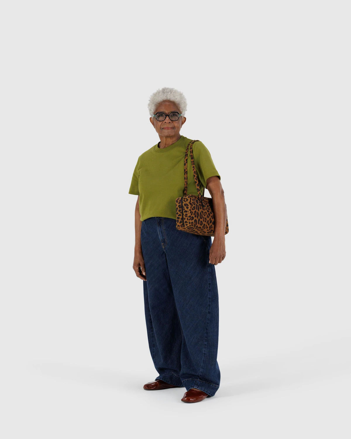 Nylon Bowler Bag- Leopard