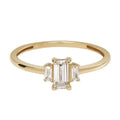 Baguette Trapezoid Ring 10k CZ SZ6