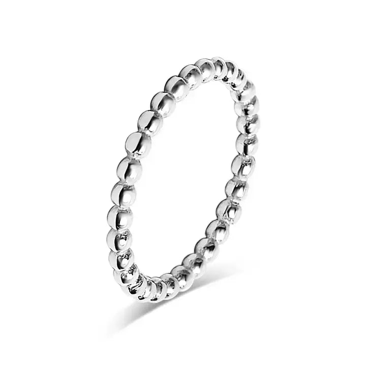 Beaded Stainless Ring- 6